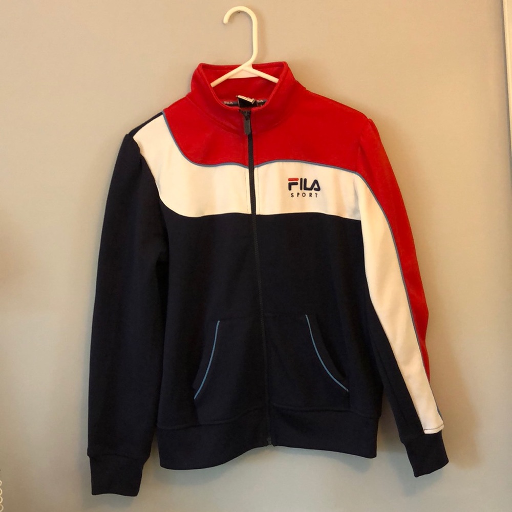 Fila sport zip up sweatshirt
